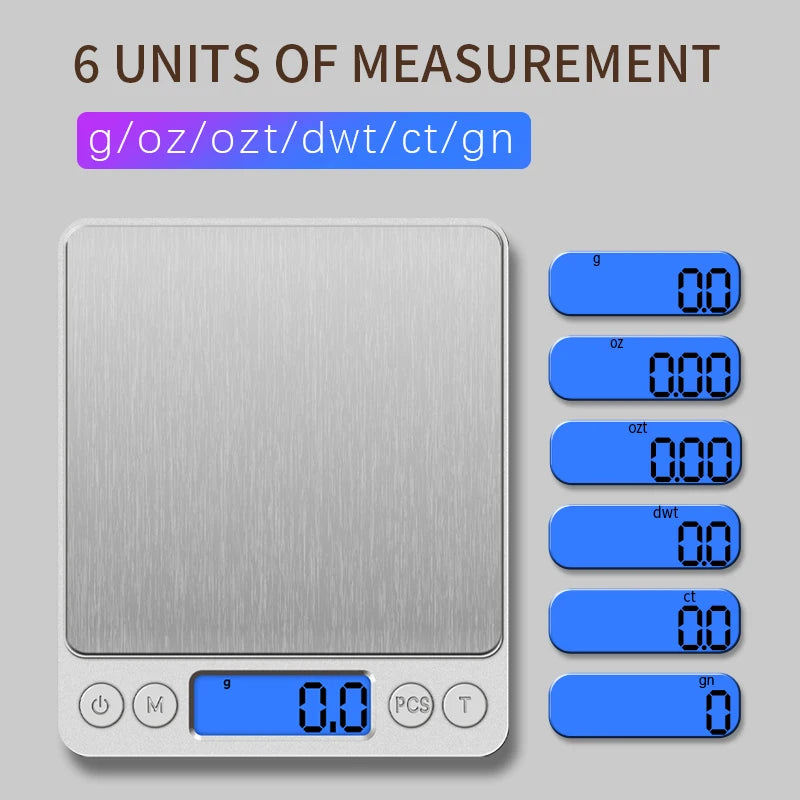 Precision Digital Scale 500g/0.01g