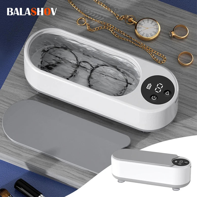 Portable Ultrasonic Cleaner for Jewelry, Glasses & Makeup