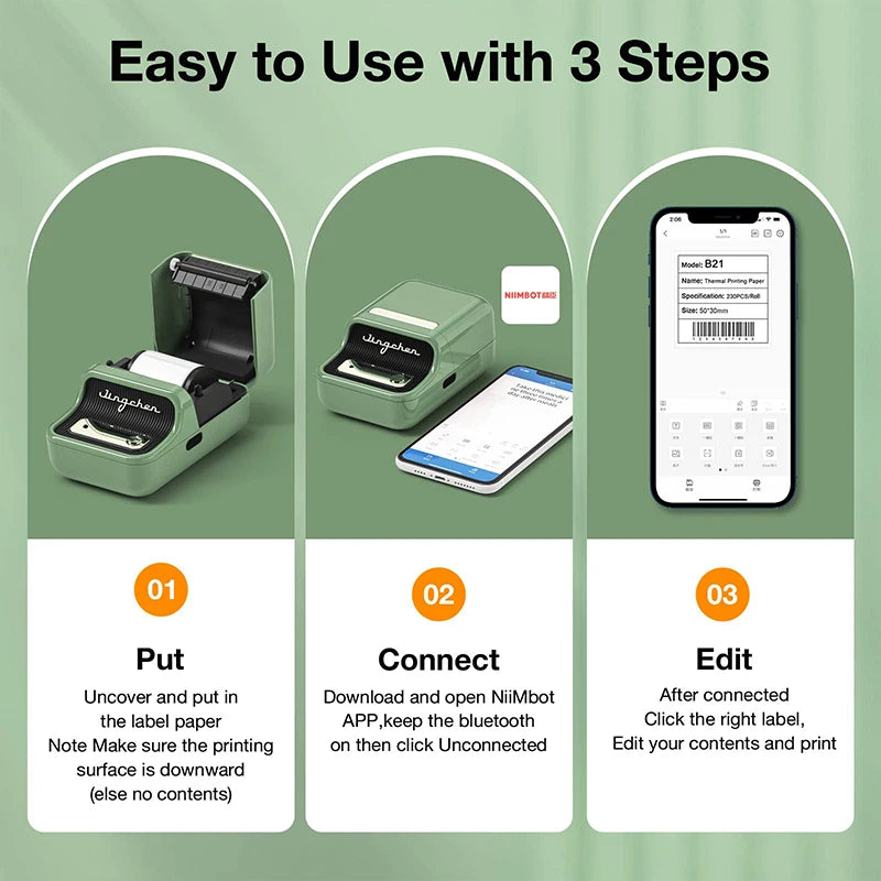 Niimbot B21 Mini Thermal Label Printer