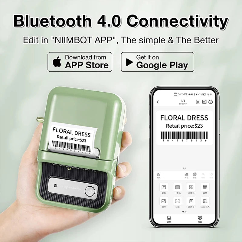 Niimbot B21 Mini Thermal Label Printer