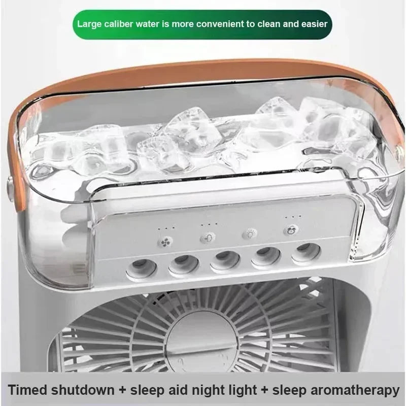 3-in-1 Portable Air Cooler, Humidifier & LED Night Light