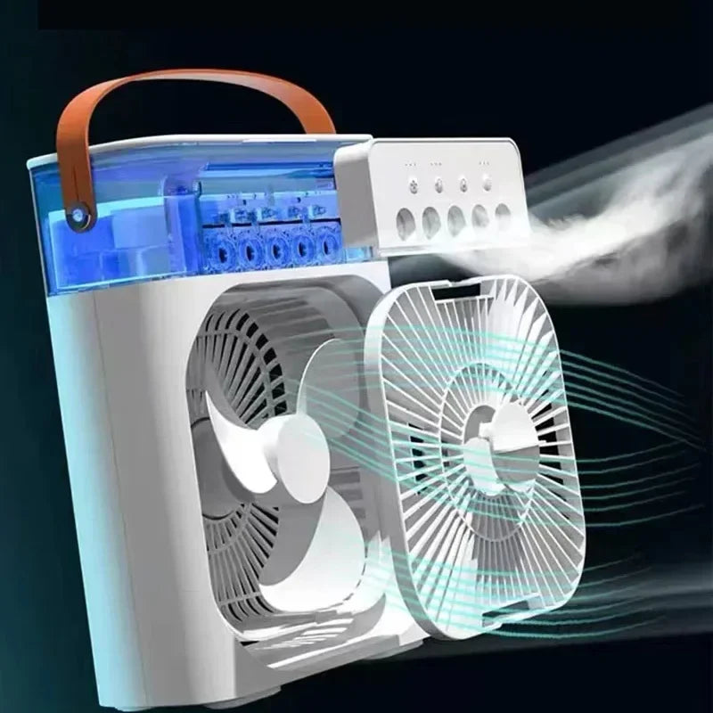 3-in-1 Portable Air Cooler, Humidifier & LED Night Light