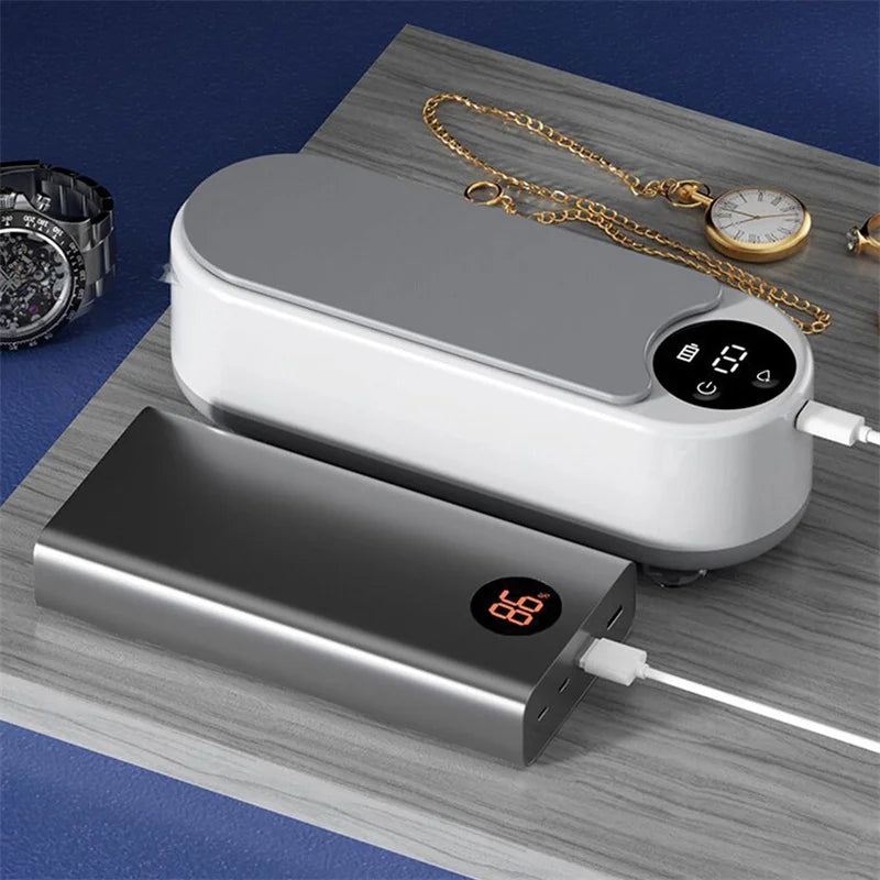 Portable Ultrasonic Cleaner for Jewelry, Glasses & Makeup